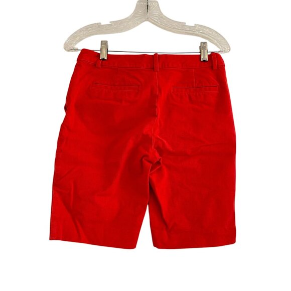 Lauren Ralph Lauren Womens Red Twill Shorts Size 2P - Picture 2 of 12